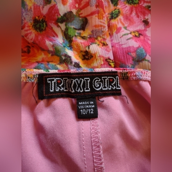 Trixxi Girl kids Girls Size 10/12 floral dress - Picture 2 of 6